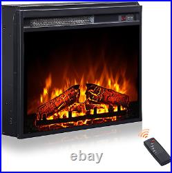 23 Electric Fireplace Insert with Remote Control, Recessed & Wall Mounted Firep