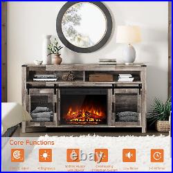 23 Electric Fireplace Insert with Remote Control, Recessed & Wall Mounted Firep