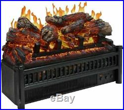 23 Electric Fireplace Log Set with Heater Blower Fire Place Insert Logs Room RV