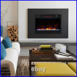 23 Inch 1500W Recessed Electric Fireplace Insert with Remote Control