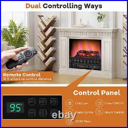 23 Inch Electric Fireplace Heater Fireplace Logs Inserts Infrared Quartz Heater