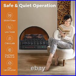 23 Inch Electric Fireplace Heater Fireplace Logs Inserts Infrared Quartz Heater