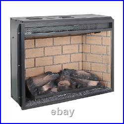 23 Inch Electric Fireplace Insert Infrared Quartz Heater With Overheating Protect