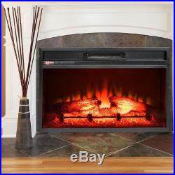 23 Inch Modern Electric Fake Faux In Fireplace Insert Space Heater Burner Kit