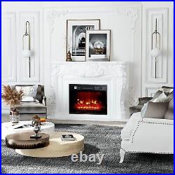 23 Inch Recessed Electric Fireplace Insert heater With Remote Control 1400W