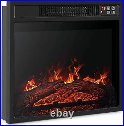 23 Inch Recessed Electric Fireplace Insert heater With Remote Control 1400W