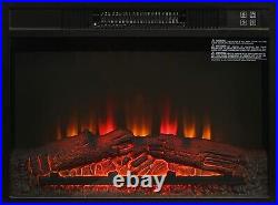 23 Inch Recessed Electric Fireplace Insert heater With Remote Control 1400W