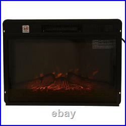 23 Inch Recessed Electric Fireplace Insert heater With Remote Control 1400W