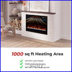 23 Infrared Quartz Electric Fireplace Insert with Remote Control