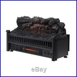 23 in. Electric Fireplace Logs Insert 4600 BTU Fan-Forced Air LED Heater
