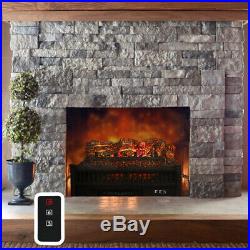 23inch Electric Log Insert Fireplace Heater with Realistic Ember Bed Room Heater