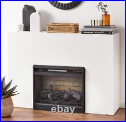 24 Electric Infrared Fireplace Insert with Remote Control, Black, FREE SHIPPING