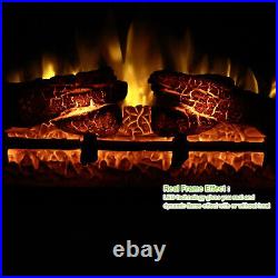 24 Wall Insert 1400W Electric Fireplace Heat withRemote LED Flame Timer Heater