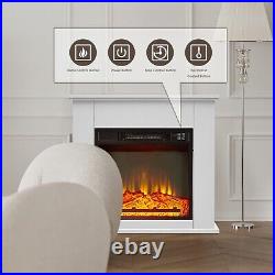 25White Electric Fireplace Mantel Portable Heater Insert Stove WithRemote Control