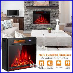 25 Electric Fireplace Recessed 900/1350W Fireplace Heater with Remote Control