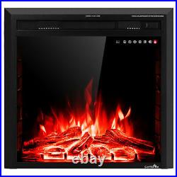 26 Electric Fireplace Embedded Insert Heater 750With1500W with Remote Control