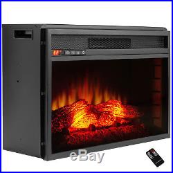 26 Electric Fireplace Heater Temperature Control Remote Insert Freestanding