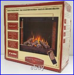 26 Flat Ventless Insert Heater Electric Fireplace Firebox Hearth Trends Remote