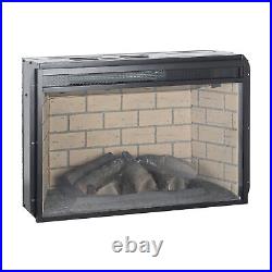 26 Inch Electric Infrared Quartz Fireplace Insert Heater WithOverheating Protect