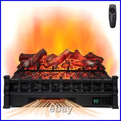 26 in Electric Fireplace Heater Infrared Quartz Insert with Thermostat Control