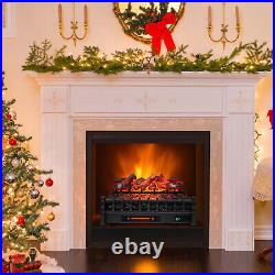 26 in Electric Fireplace Heater Infrared Quartz Insert with Thermostat Control