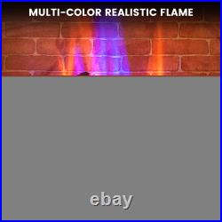 27 Electric Fireplace Heater Freestanding 3-Sided View with Remote Control