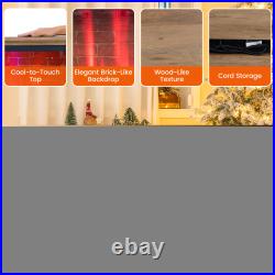 27 Electric Fireplace Heater Freestanding 3-Sided View with Remote Control