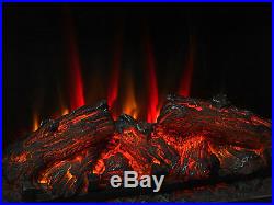 28 1500W Freestanding Insert Log Electric Fireplace Firebox With LED Light Remote