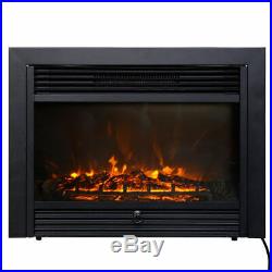 28.5 Electric Embedded Insert Heater Fireplace Black