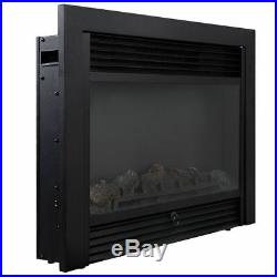 28.5 Electric Embedded Insert Heater Fireplace Black