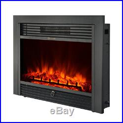 28.5 Electric Fireplace Insert Stove Touch Heater 750W-1500W Remote BEST