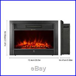 28.5 Electric Fireplace Insert Stove Touch Heater 750W-1500W Remote BEST