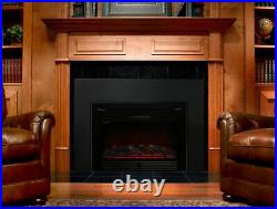 28.5 Embedded Electric Fireplace Insert Heater Remote Realistic wood log Glow