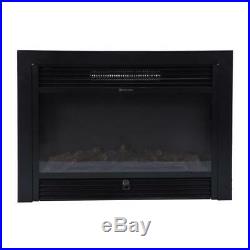 28.5 Embedded Electric Insert Heater Fireplace Log Flame Remote Surround