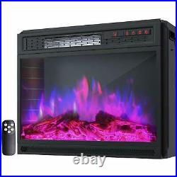 28.8'' Electric Fireplace Recessed Heater Insert/Freestanding with Remote Control