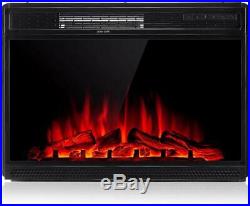28 Electric Firebox Insert Heater and Glowing Logs for Fireplace
