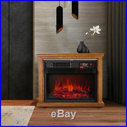 28 Electric Fireplace Embedded Insert Heater Flame with Remote Control