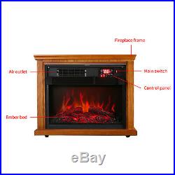 28 Electric Fireplace Embedded Insert Heater Flame with Remote Control