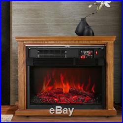 28 Electric Fireplace Embedded Insert Heater Flame with Remote Control Save
