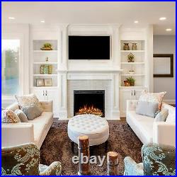28 Electric Fireplace Insert, Infrared Electric Fireplace, 3 Color with Log