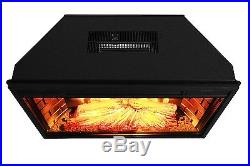 28 Insert Electric Modern Fireplace 1400 Wt Safe Cutoff Remote Control