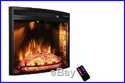 28 Insert Free Standing Electric Fireplace Firebox Heater 3D Flame Wood Y-06-28