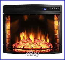 28 Insert Free Standing Electric Fireplace Firebox Heater 3D Flame Wood Y-06-28