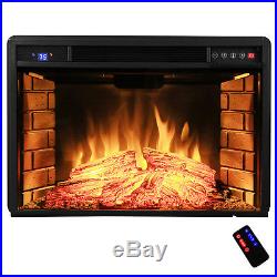 28 Insert Space Freestanding Electric Fireplace Heater 3D Glow Flame Y-EF05-28
