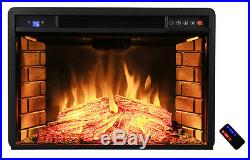 28 Insert Space Freestanding Electric Fireplace Heater 3D Glow Flame Y-EF05-28