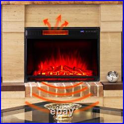 29 Inch Electric Fireplace Insert Recessed Mounted & Freestanding Electric Firep