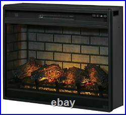 30 Electric Fireplace Insert with LED, Remote Control, 7 Large Log