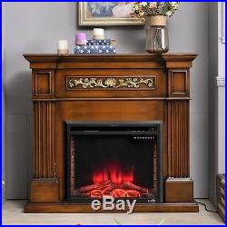 30 Room Vintage Embedded Fireplace Electric Insert Heater Log Flame 750-1500W