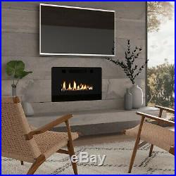 30 Ultra Thin Electric Fireplace Insert, Wall Mounted with Remote Control