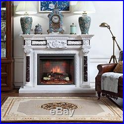 30 inch Electric Fireplace Insert with Remote Control Energy Saving Heater